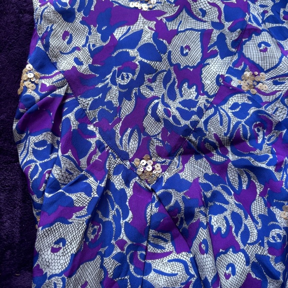 Anthropologie Silk and Sequin Pencil Skirt - Picture 8 of 8